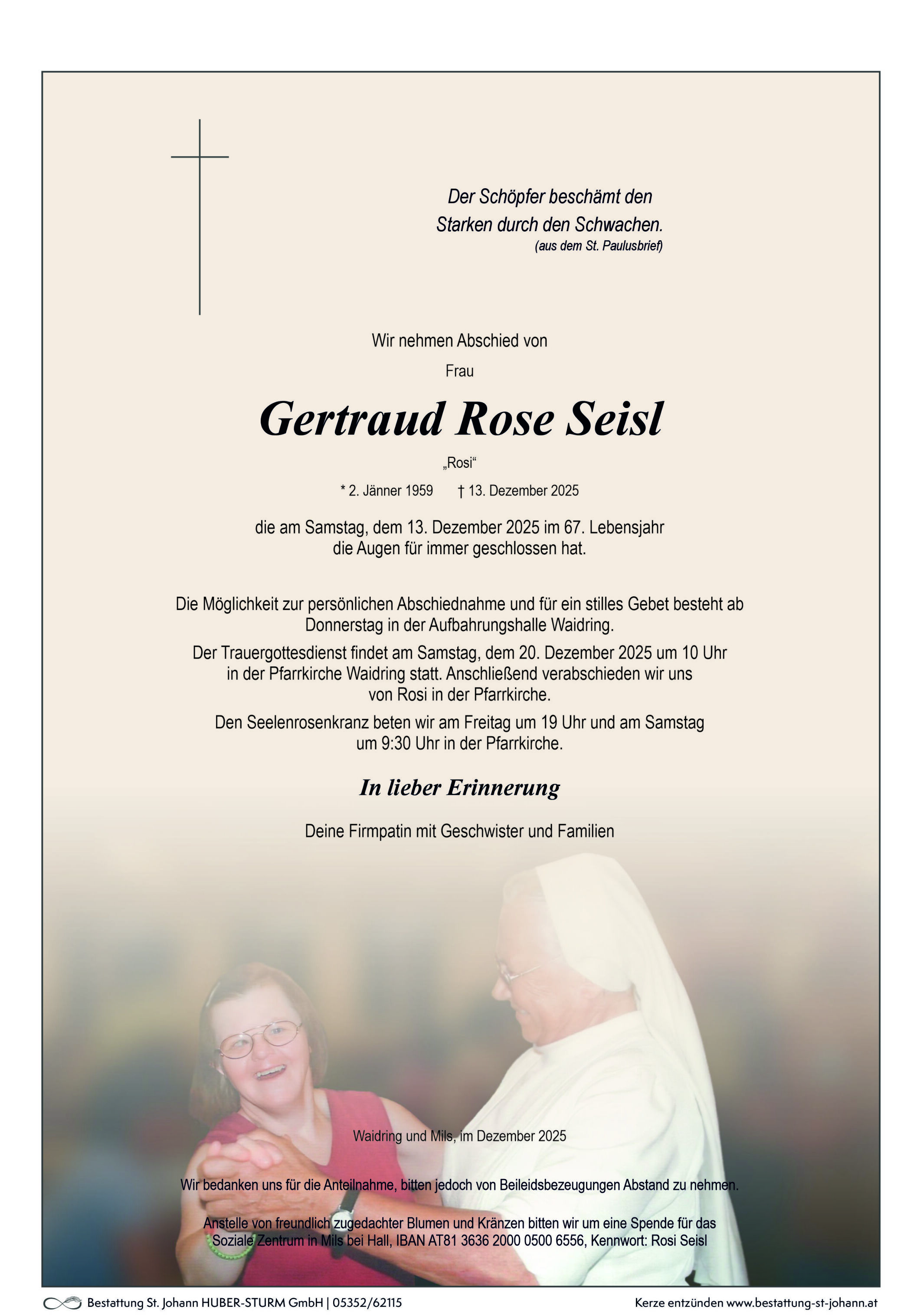Gertraud Rose Seisl